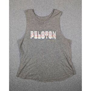 Spiritual Gangster Peloton Gray Racerback Tank L Modal/Cotton Scoop Lightweight